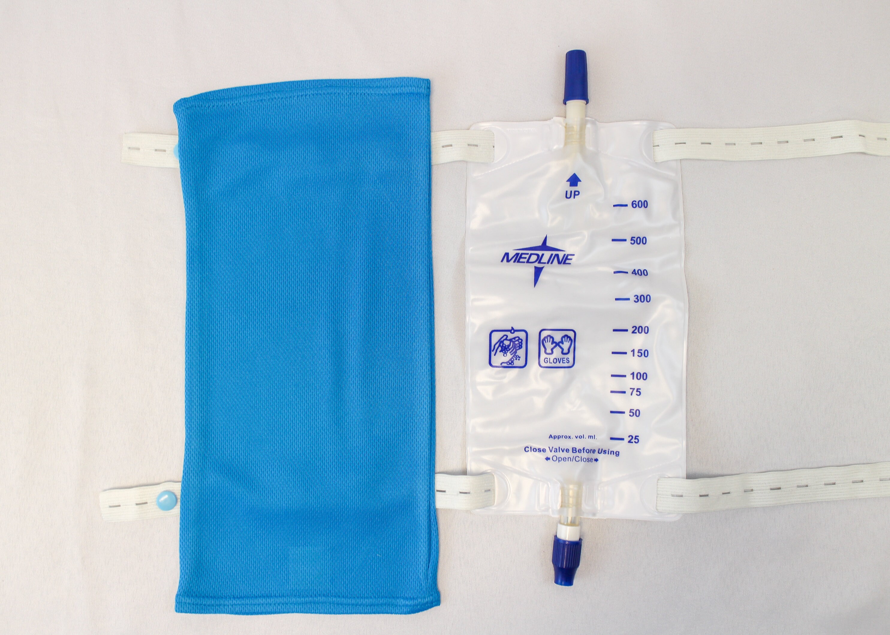 Turquoise Mesh Medline Catheter Leg Bag Cover 600mL Urine Etsy