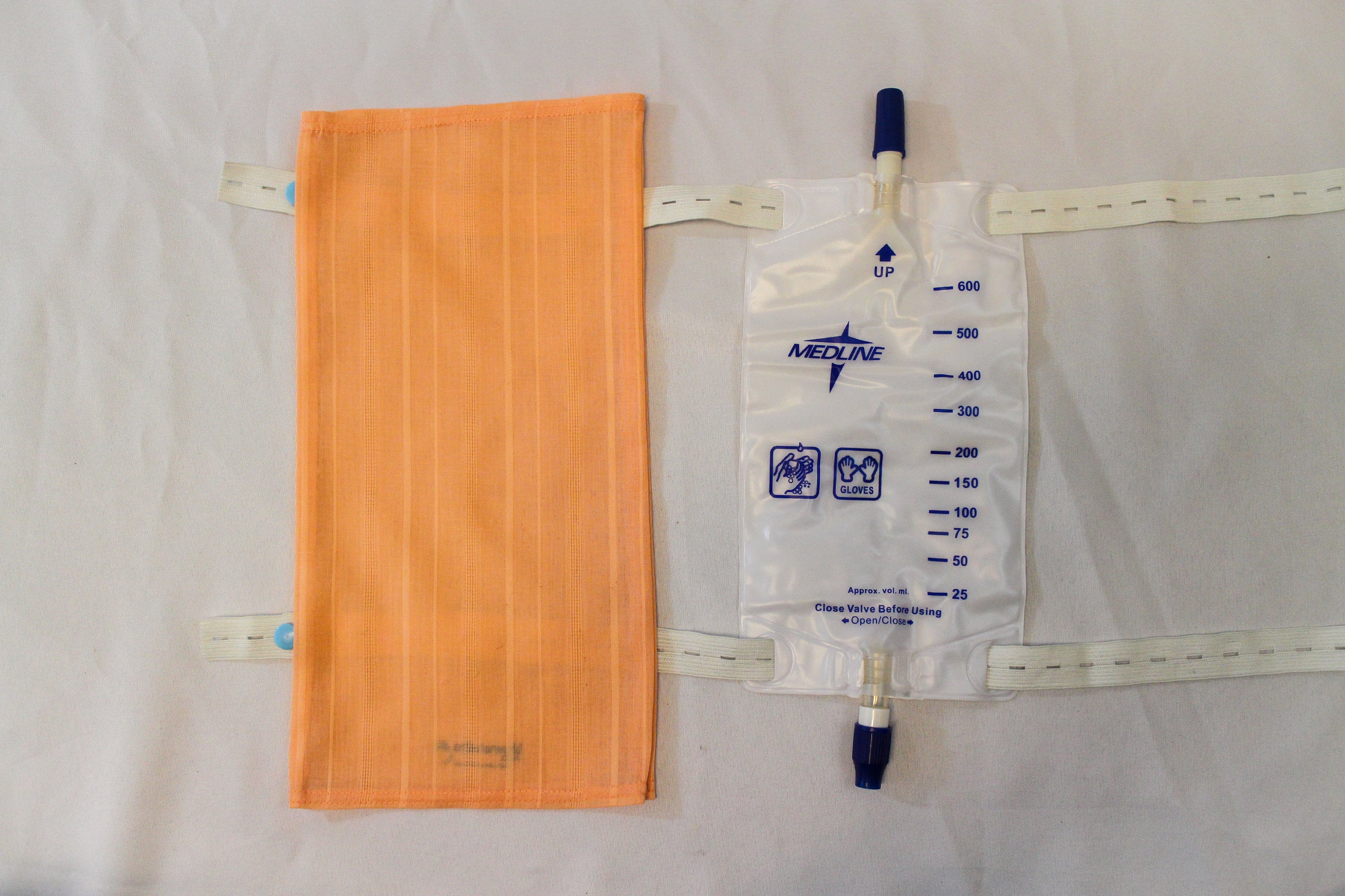 Peach Cotton Medline Catheter Leg Bag Cover 600mL Urine Drainage Etsy 日本