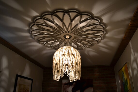 The Spiro Shadow Contemporary Ceiling Rose By Malcolm Lewis Etsy