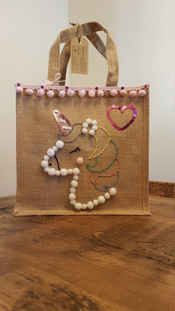 Personalised Jute Santa Sack Francesca Jute Design