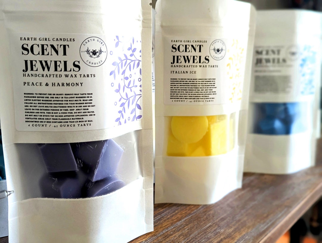 Scented Wax Melts Soy Wax Blend Scent Jewels Strong Scented 6 Etsy