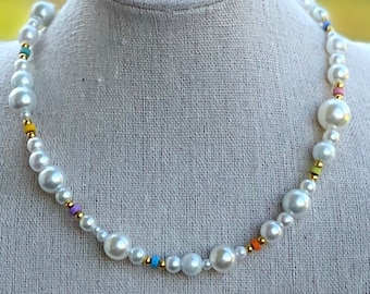 eliou カラフルパールネックレス 別注】eliou パール×ビーズ ネックレス｜トゥモローランド 公式通販