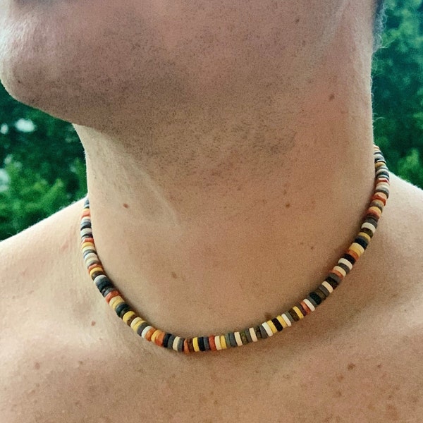 Men's puka shell necklace choker Clearance