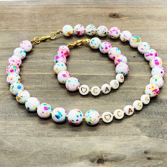 Cadeau petite fille, gros collier, collier et/ou bracelet petite fille,  bijoux de princesse, cadeau de fête, cadeau de princesse, collier pour  tout-petit -  France