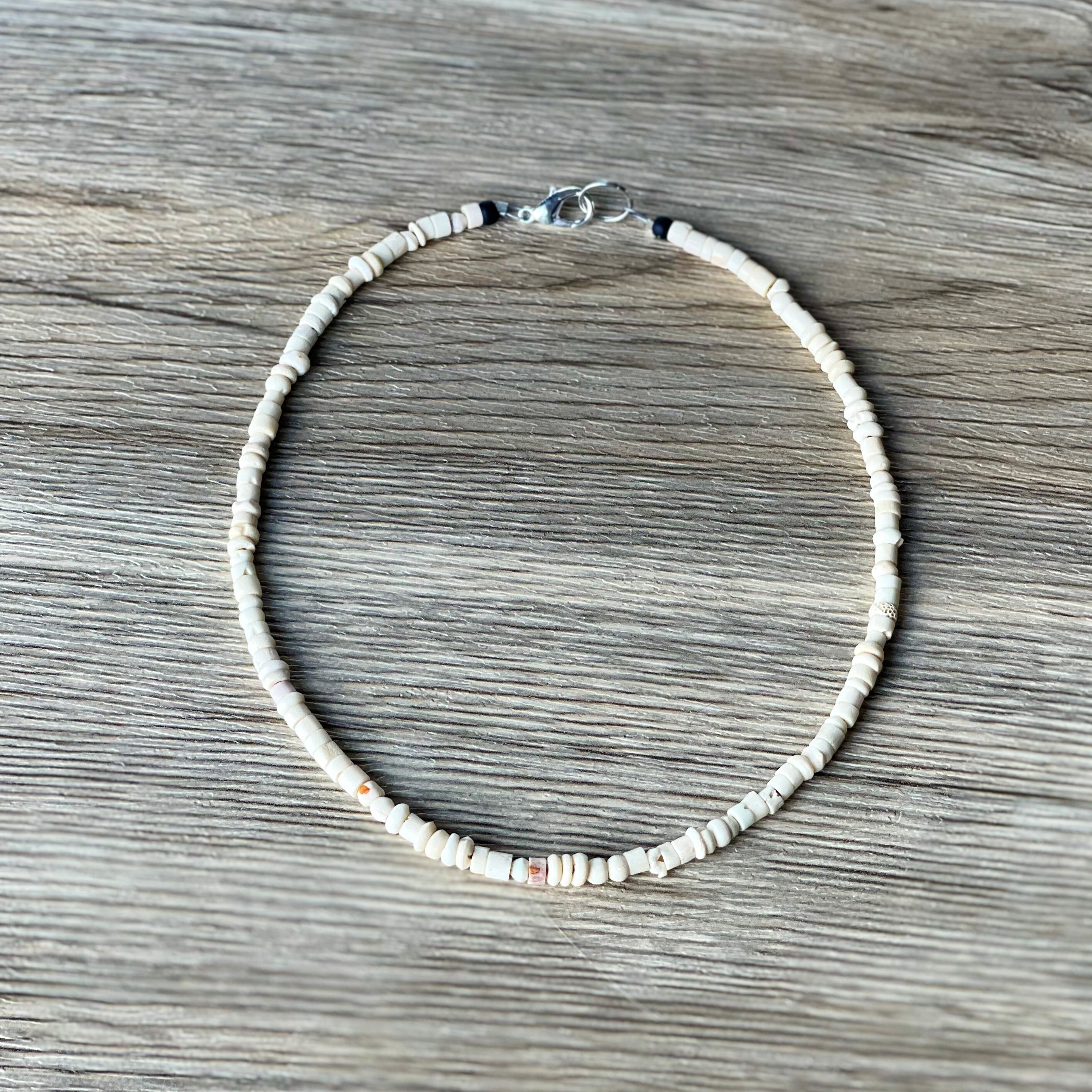 Natural Surf Necklace Shell Necklace Mens Beach Necklace Etsy