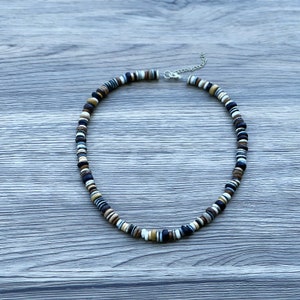 Surfer Necklace, Puka Shell Choker, Beach Jewelry, Coco Shell Necklace, Mens Jewelry, Beach Fashion, Best Boyfriend Gift, BF Xmas Gift Ideas