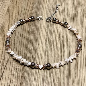 Collana di conchiglie, collana puka, collare da surf, collana da surfista, collana girocollo di conchiglie bianche, collana da surf per ragazze, collare da surfista, girocollo da spiaggia