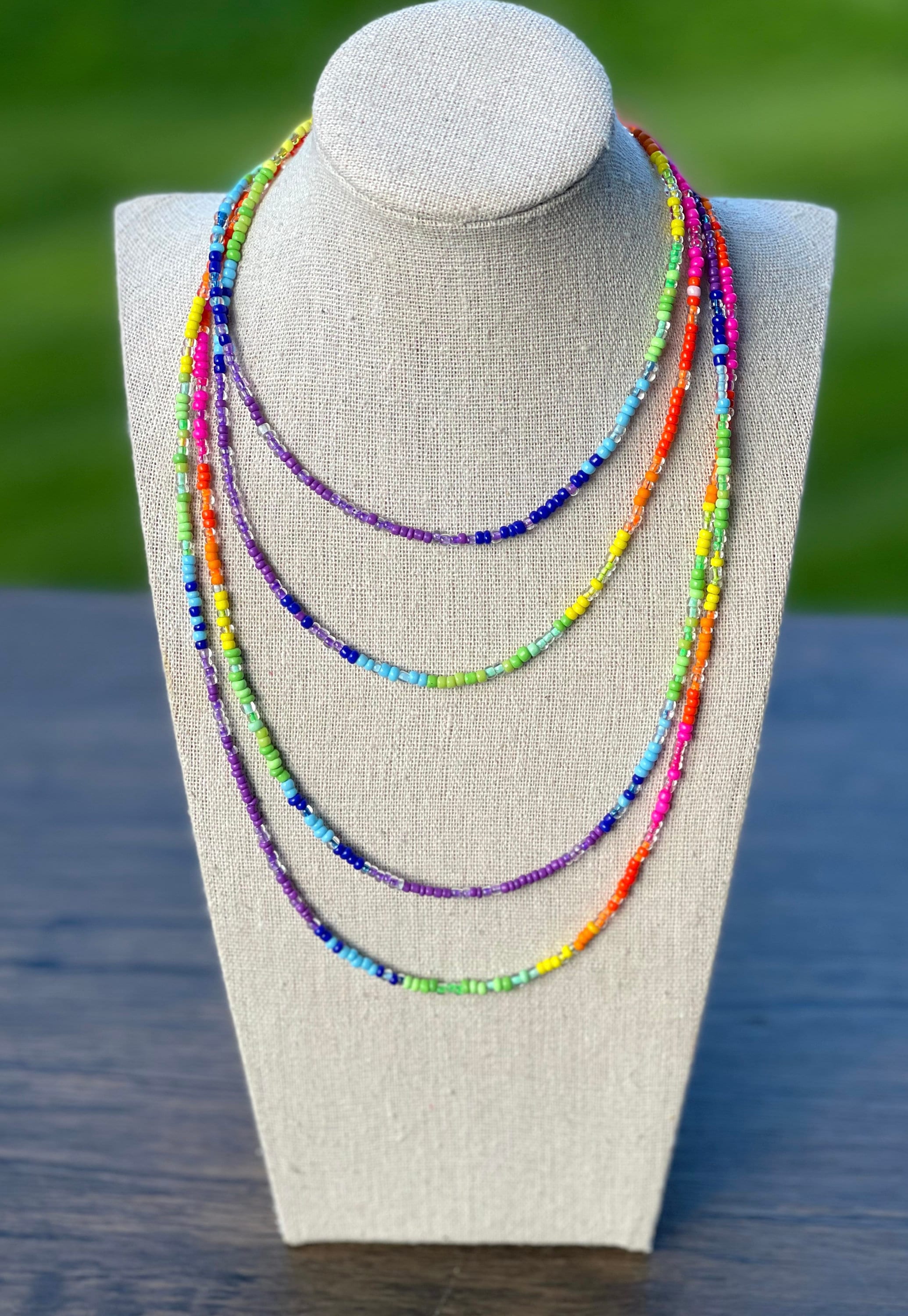 Etsy seed bead necklace deals