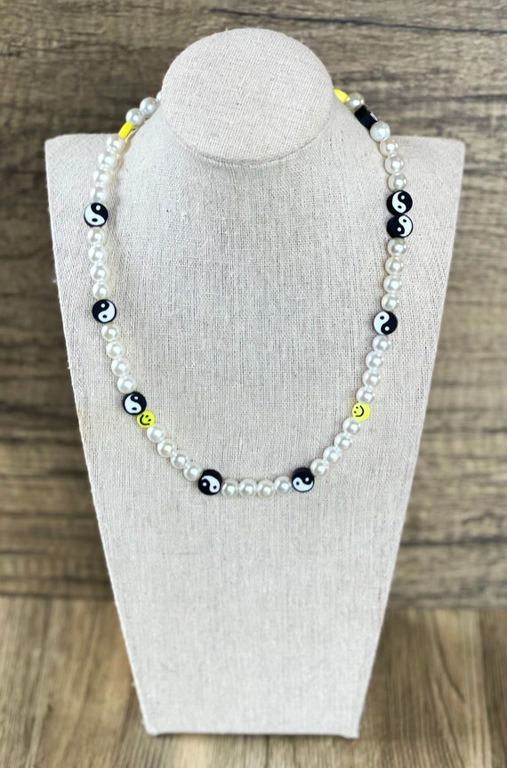 Collar De Garabato Divertido - Collana A Dito Sorridente In Acciaio Inossidabile - Oro E Argento - Unisex - 4