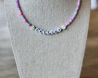 Girls name necklace, Little girl necklace, Name necklace, Gift for little girl, Girls birthday gift, gift for granddaughter, daughter gift