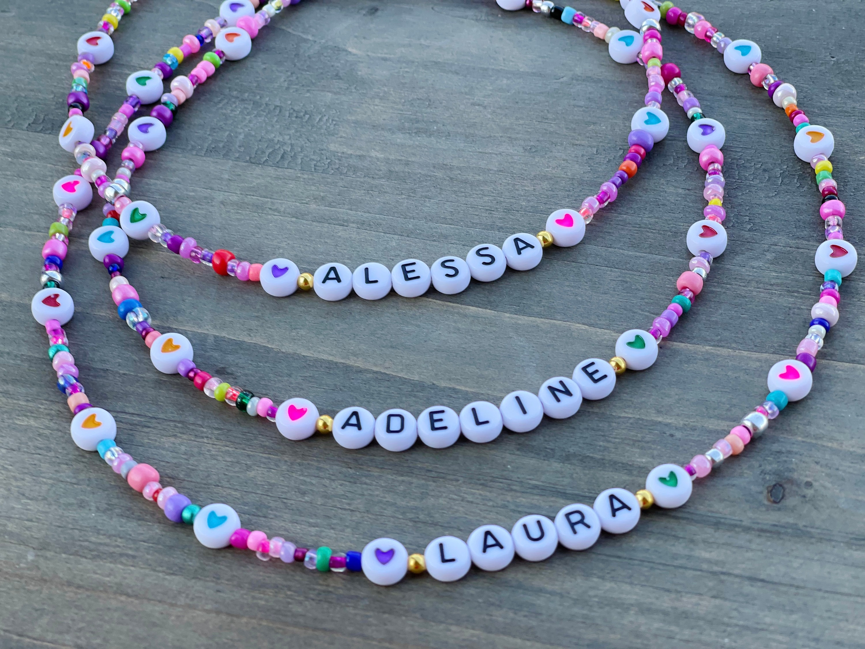 Purple Kids Beads Charm 40cm Necklace with A Bracelet - Free Shipping -  Puddle Season