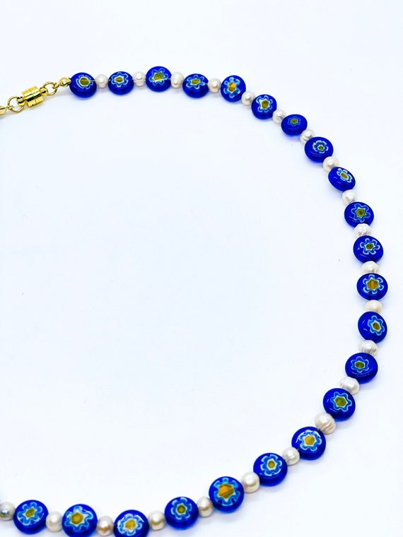 Harry styles necklace blue discount