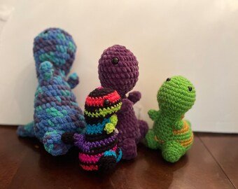 Handgemachter Häkel-Dinosaurier