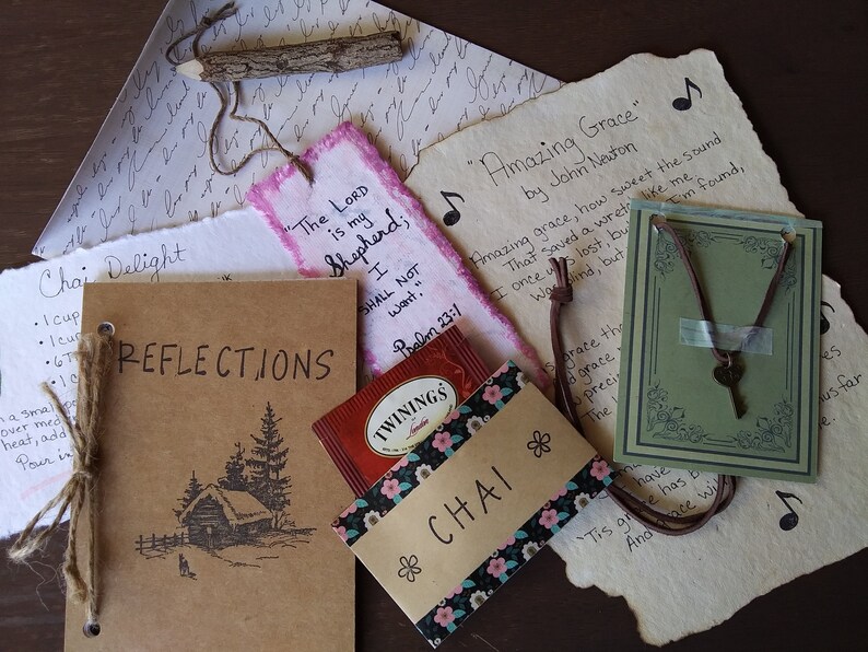 Prairie Days Rustic Gift Items Devotional Prayer Old Fashioned Paper Goods Homemaker Treasures PIONEER PRAIRIE GIFT Set Unique