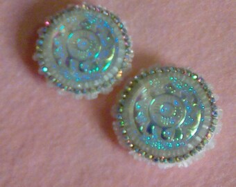 beaded native earrings american items