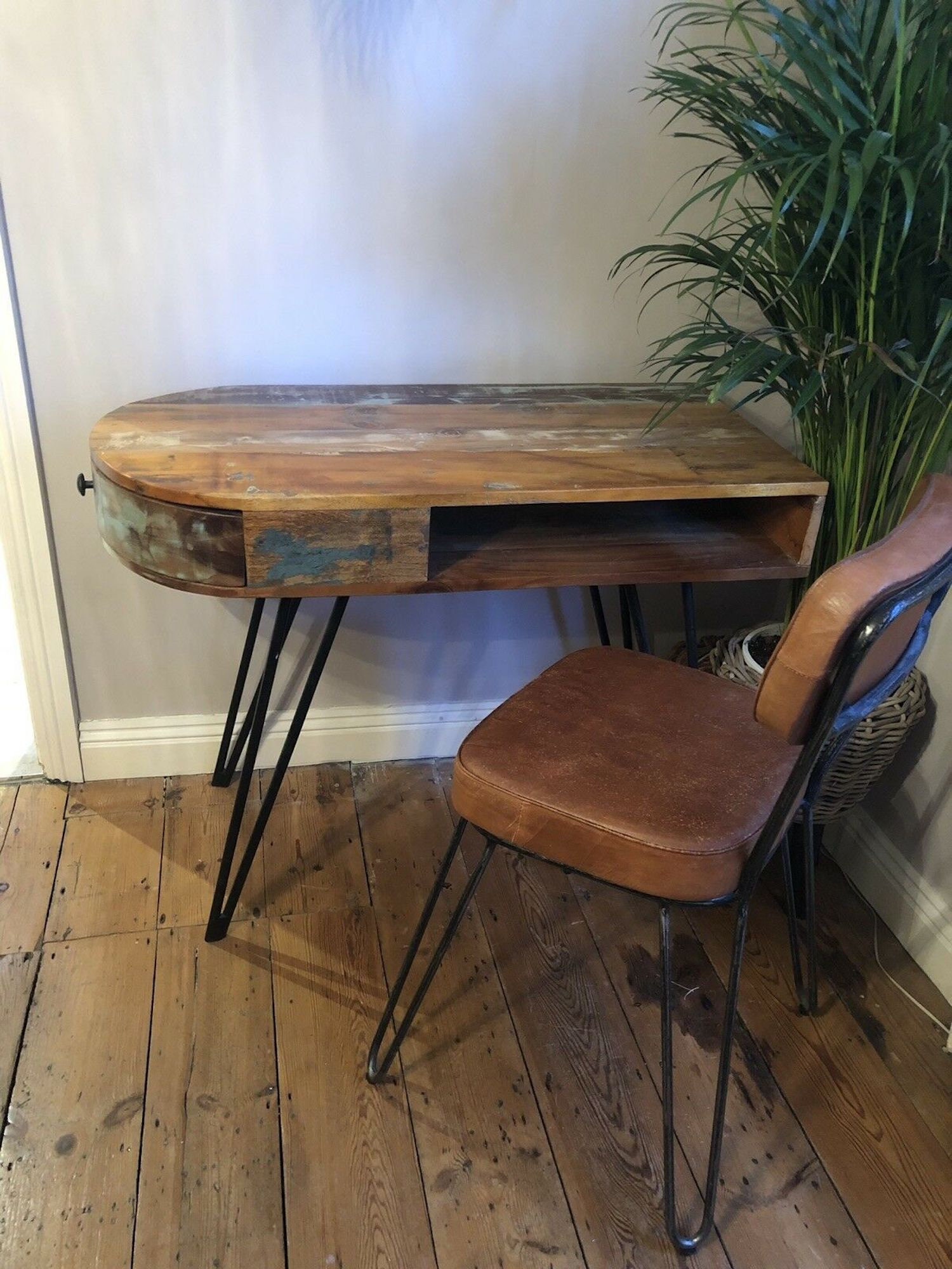 Retro Vintage Indian Style Office Desk Drawer Antique Computer Etsy