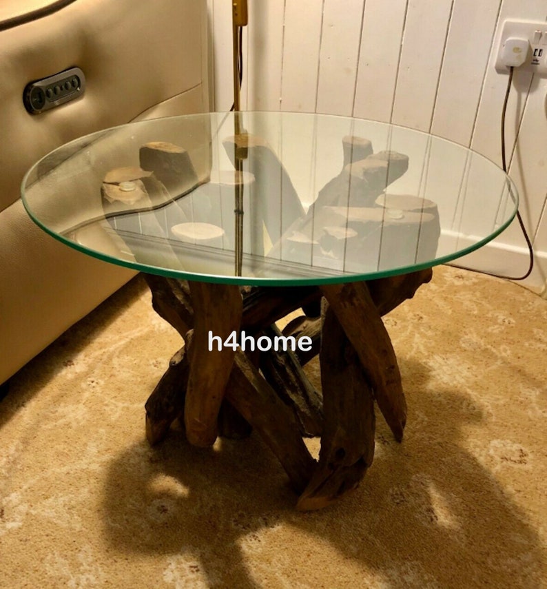 Teak Root Coffee Table Rustic Solid Wood Furniture Large Etsy