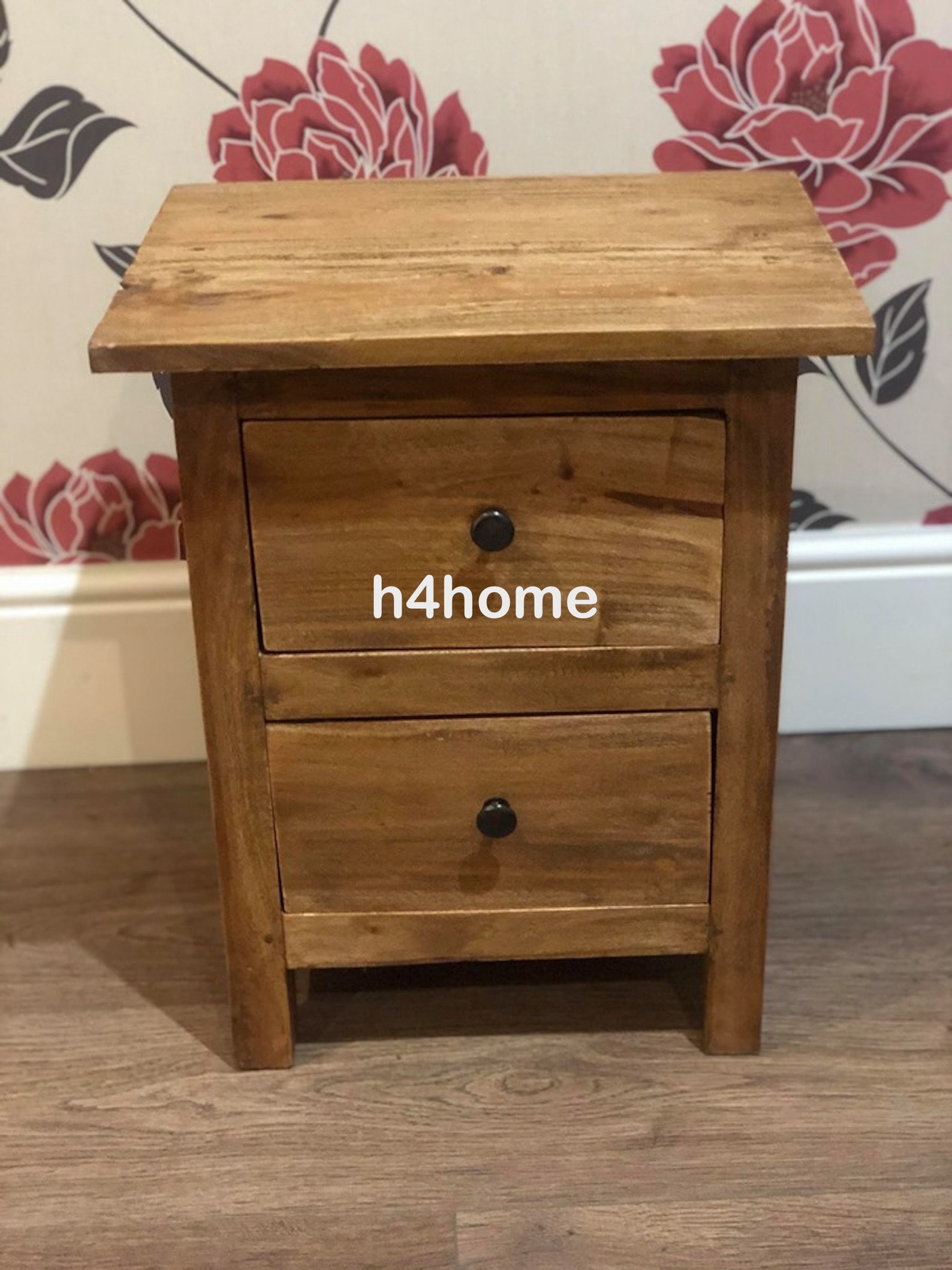 Rustic Wooden Bedside Solid Reclaimed Wood Nightstand Etsy