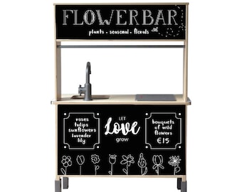 Stickerset FLOWERBAR for Ikea Duktig Kids Kitchen