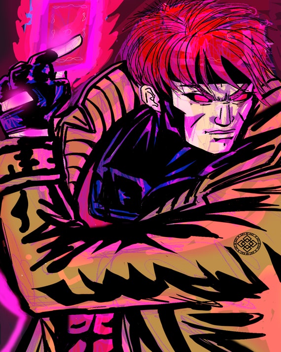 Gambit X-Men Poster This Premium Poster Is Perfect Gambit  Etsy