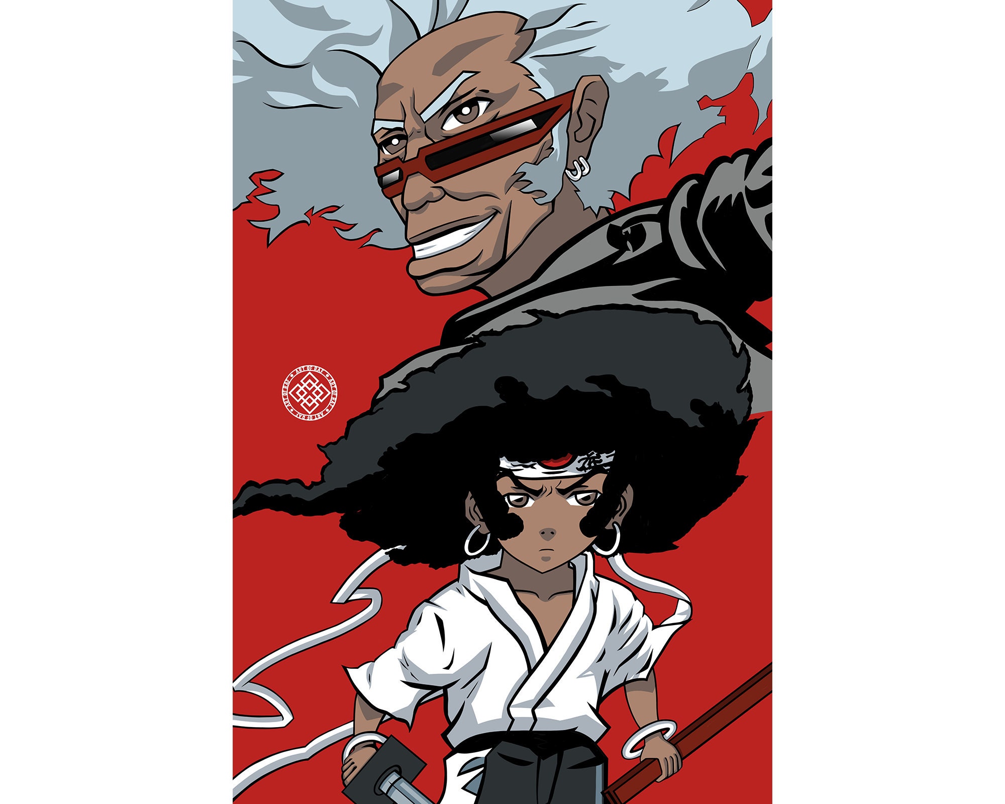 The Boondocks X Afro Samurai” Crossover art…