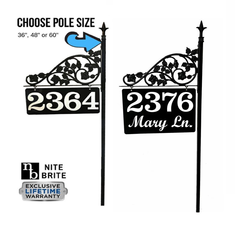 Address Sign Post - Etsy