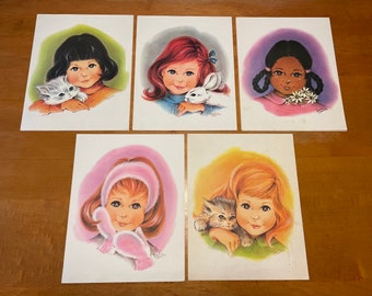 Northern Tissue Girls Art Prints, Vintage 1970’s, Irene Charles, Iconic Advertising, Colorful Toilet Paper