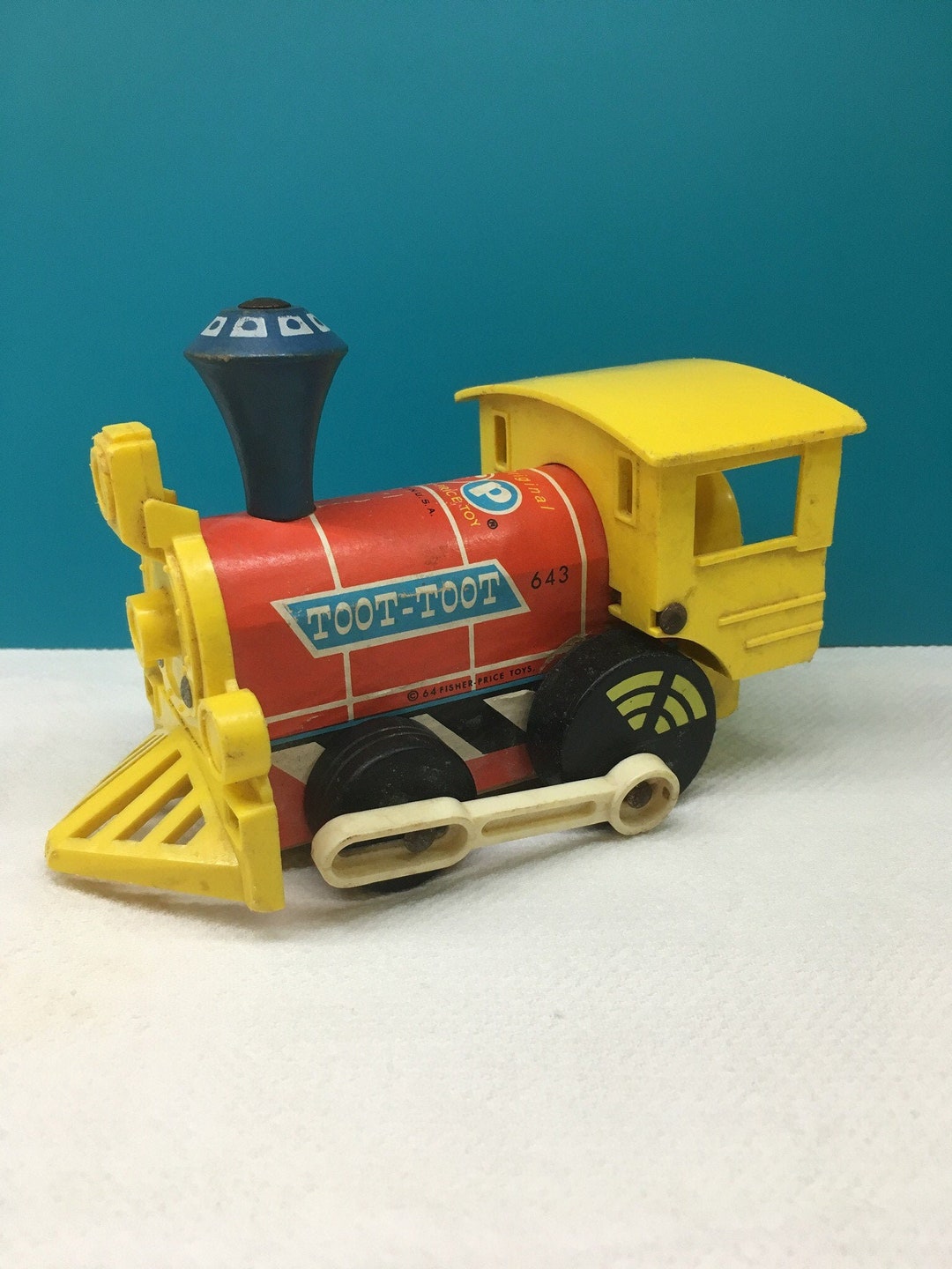 Fisher Price Toot-toot Train, Vintage Pull Toy, 1964, Cow Catcher ...