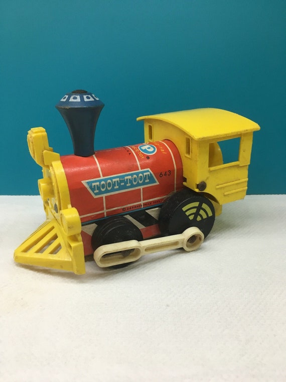 Fisher Price Toot-toot Train Vintage Pull Toy 1964 Cow - Etsy