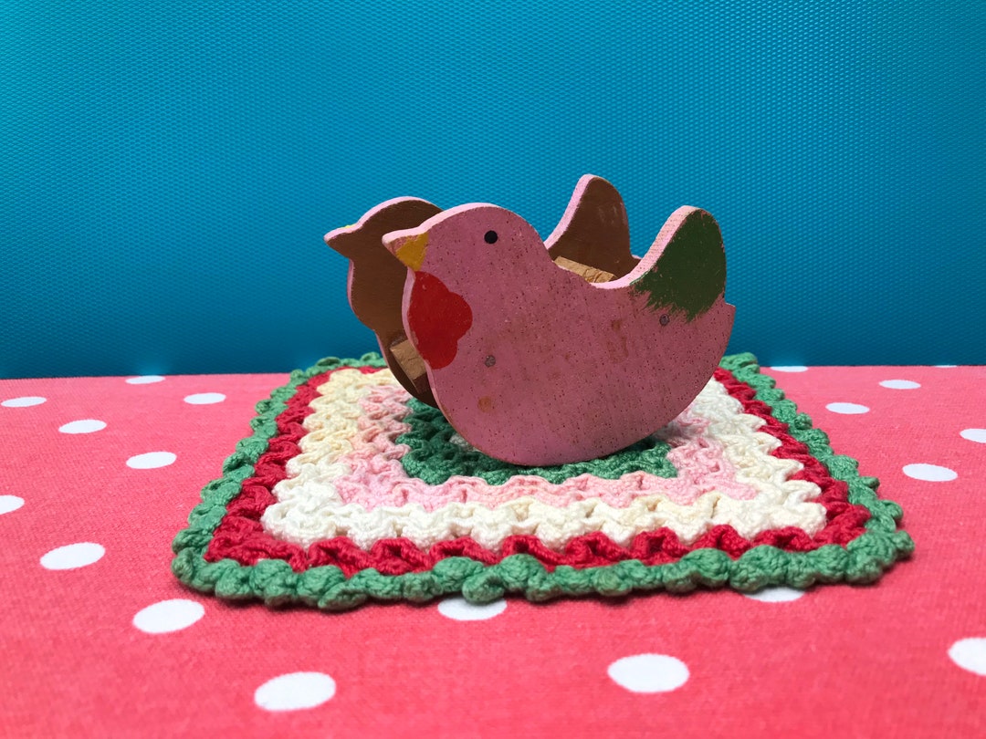 Vintage Dollhouse Rocking Bird Toy Hand Crafted Miniature Etsy