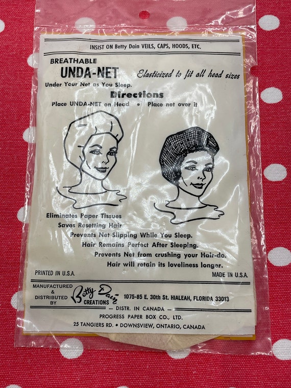 Vintage Rain Bonnet and Betty Dain Unda-Net, 1960… - image 8