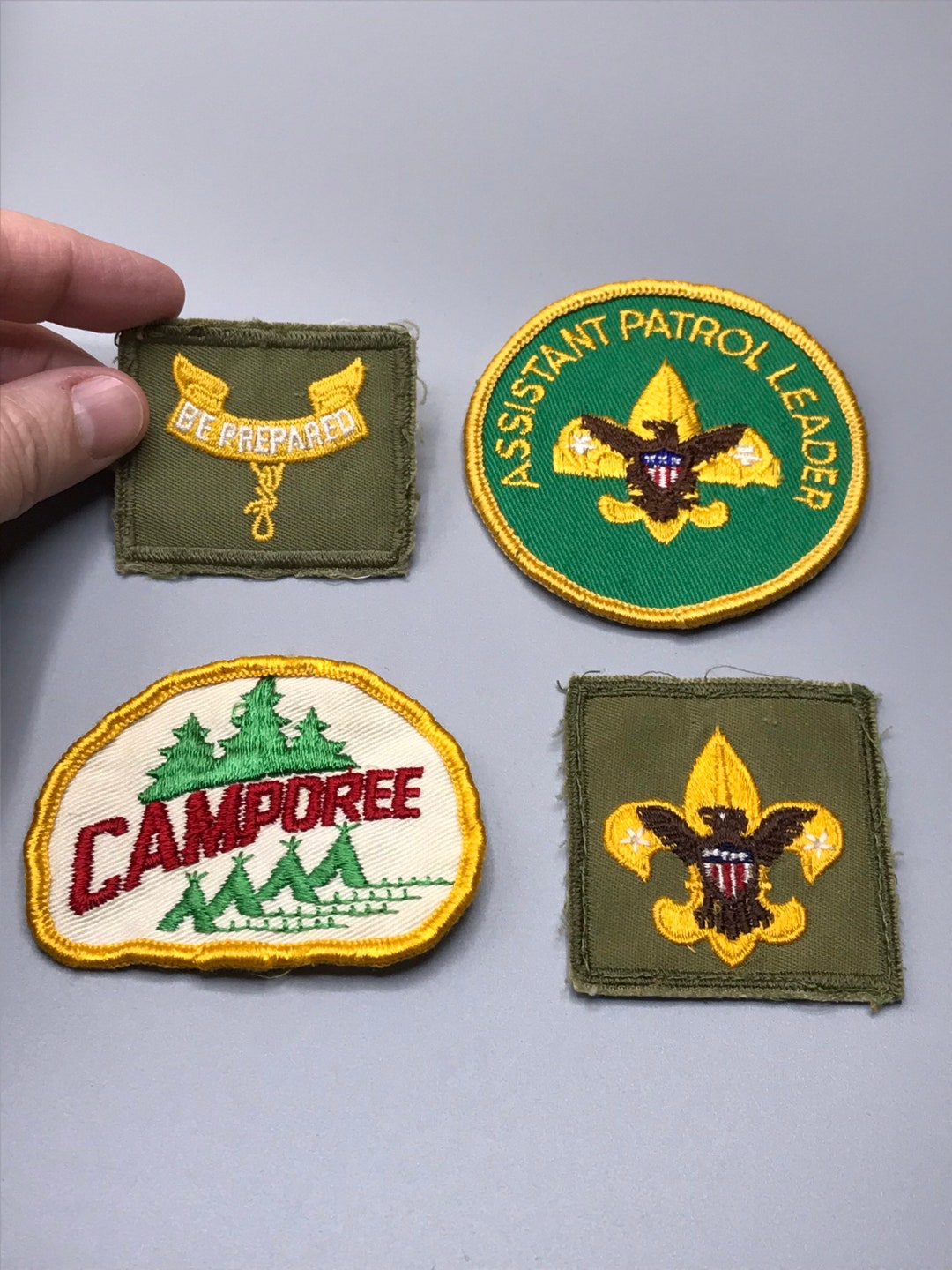 Vintage Boy Scout Patches, Be Prepared, Camporee, Eagle Logo, Assistant