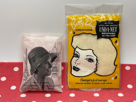 Vintage Rain Bonnet and Betty Dain Unda-Net, 1960… - image 1