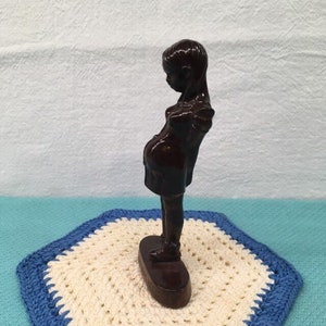 Kilroy Was Here, Pregnant Woman Figurine, Vintage WWII Novelty, Joke Item, 1940&#39;s Kitsch, World War Two History