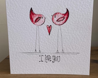 Biglietto d'auguri per il 65° anniversario di matrimonio con zaffiro blu in scatola, per moglie/marito/mamma e papà/amici ecc., personalizzato - Italia