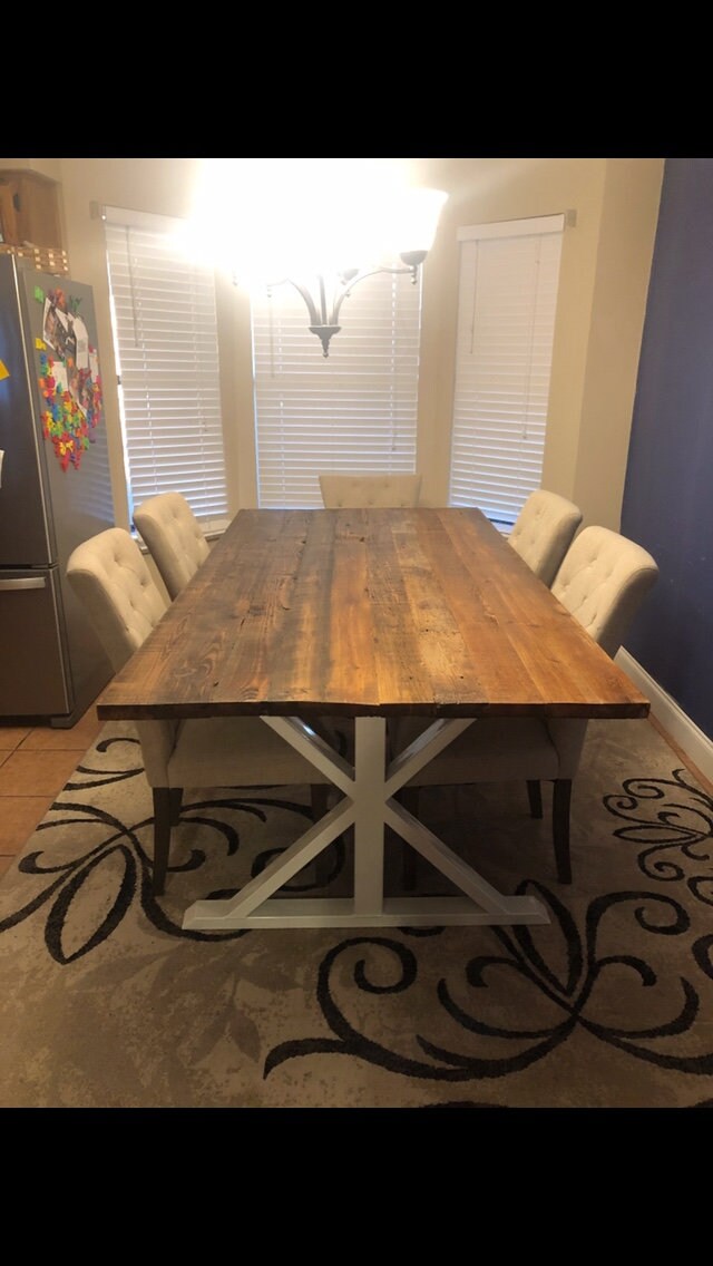 Reclaimed Wood Dining Room Tables Etsy