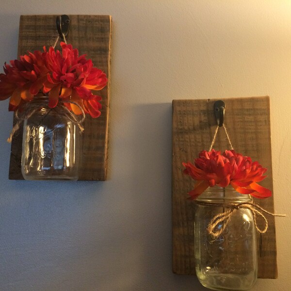 Wooden wall sconces