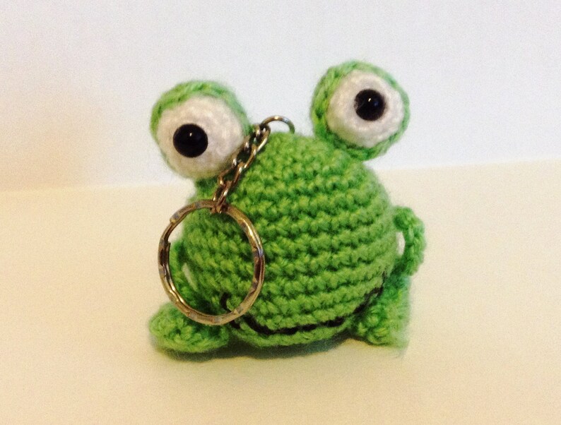 Stuffed Frog Keychain Charm / Zipper Pull / Backpack Charm Etsy