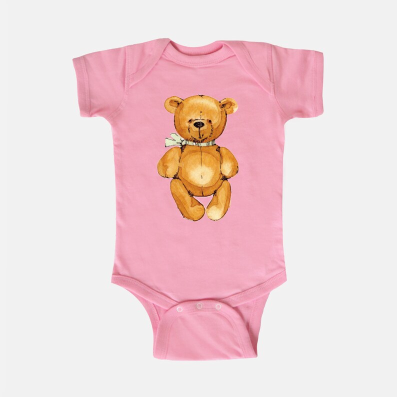 Baby Bodysuit one piece onesie Hunny Bear Your Child/'s Name newborn infant New Mom Christening Shower Birthday mothers Bris clothing