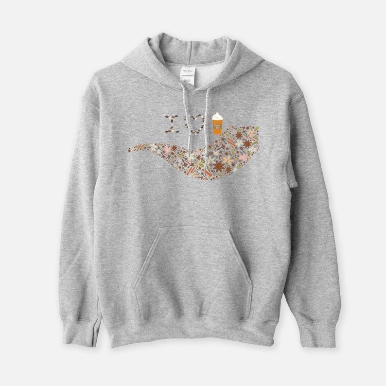 Womens Sweatshirt Pumpkin Spice Latte Sweatshirt, Pumpkin Sweatshirt Fall Shirt Womens Hoodie Coffee Hoodie