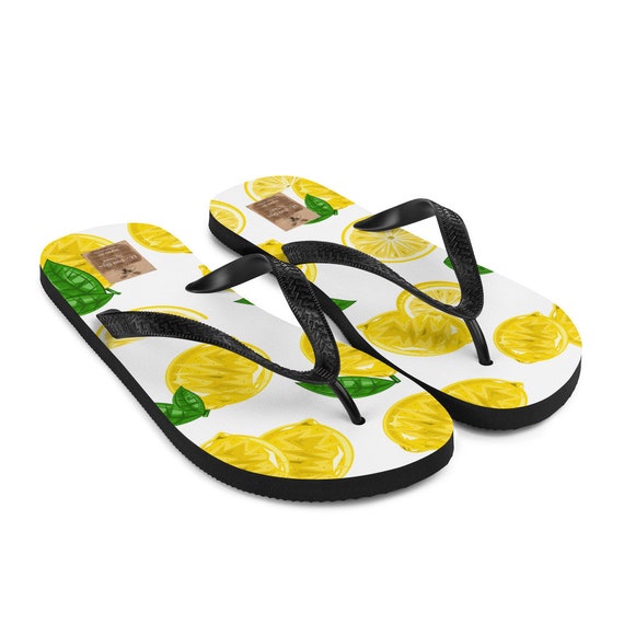 lemon flip flops
