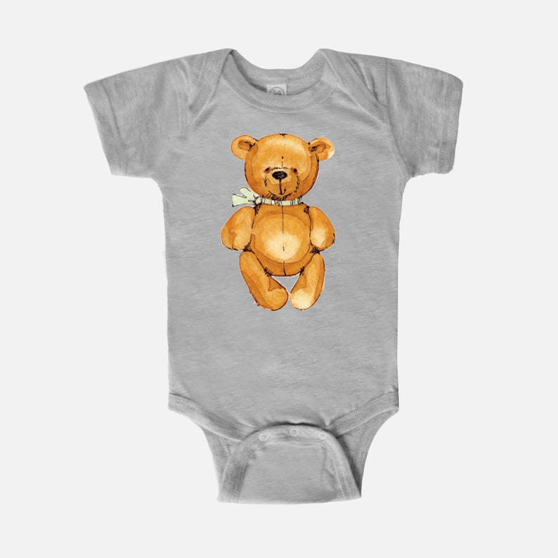 Baby Bodysuit one piece onesie Hunny Bear Your Child/'s Name newborn infant New Mom Christening Shower Birthday mothers Bris clothing