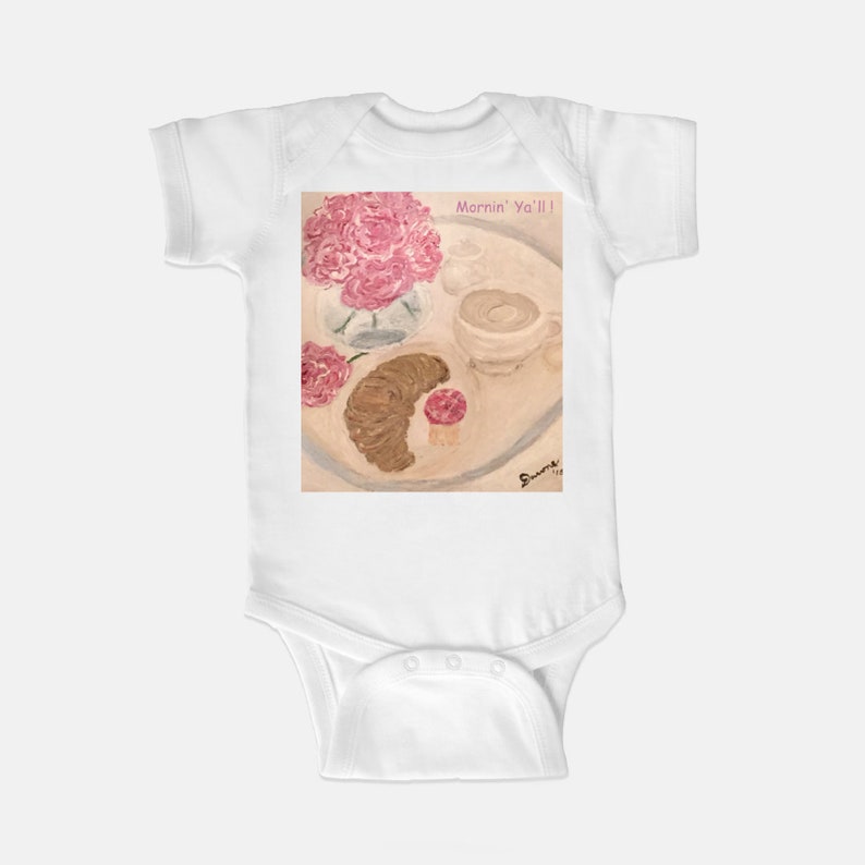 Baby Bodysuit one piece onesie Uniteal Teal Floral Unicorn Horse infant Christening shower birthday Christmas new mothers Bris