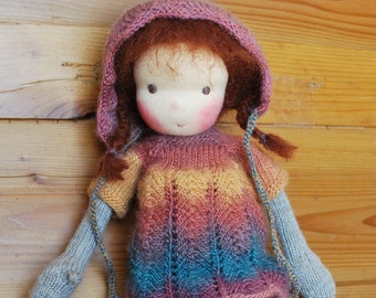 Waldorf Doll, Soft Doll, Knitted Doll, Handmade Doll, Handmade Toy, Steiner Doll