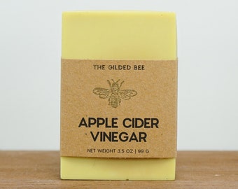 Apple Cider Vinegar Soap | Soap for Body Hands and Feet | Cold Process Handmade Soap | Gifts for Holidays | Gifts for Him/Her | Autumn Soap
