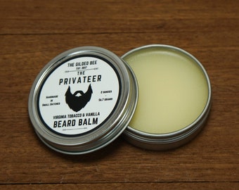 The Privateer Beard Balm | Beard Butter | Hair Conditioner | Gifts for Men/Him | Beard Oil | Beeswax Balm | Stocking Stuffer for Holidays