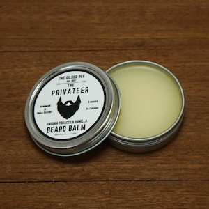 The Privateer Beard Balm | Beard Butter | Hair Conditioner | Gifts for Men/Him | Beard Oil | Beeswax Balm | Stocking Stuffer for Holidays