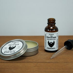 The Privateer Beard Care Set | Beard Oil | Beard Balm | Beard Butter | Hair Conditioner | Gifts for Him | Gift Set for Men | Father&#39;s Day