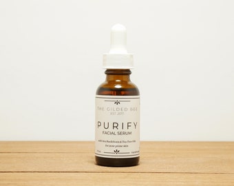 Purify Gesichtsserum | Tägliche Hautpflege-Routine | Hautserum | Teebaum-Jojobaöl | Lavendel-Zypressenöl | Erschwingliche Geschenke für Sie