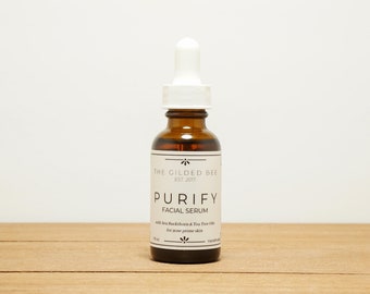 Purify Facial Serum | Daily Skincare Treatment Routine | Skin Serum | Tea Tree Jojoba Oil | Lavender Cypress Oil | Affordable Gifts for Her